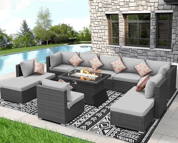 NICESOUL 11 Piece Outdoor Furniture Set - Image 2