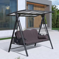 PURPLE LEAF Outdoor Patio Porch Swing by PURPLELEAF