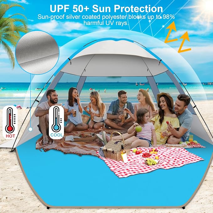 Gorich Beach Tent Sun Shelter for 3/4-5/6-7/8-10 Person - Image 3