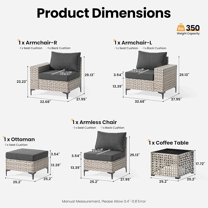 ovios 5-Piece Patio Furniture Set - Image 8