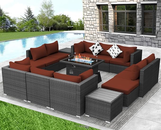 NICESOUL 15 Piece Outdoor Sectional - Image 2
