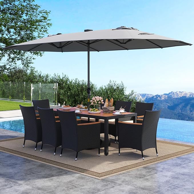 Tangkula 11 Pieces Patio Dining Set - Image 2