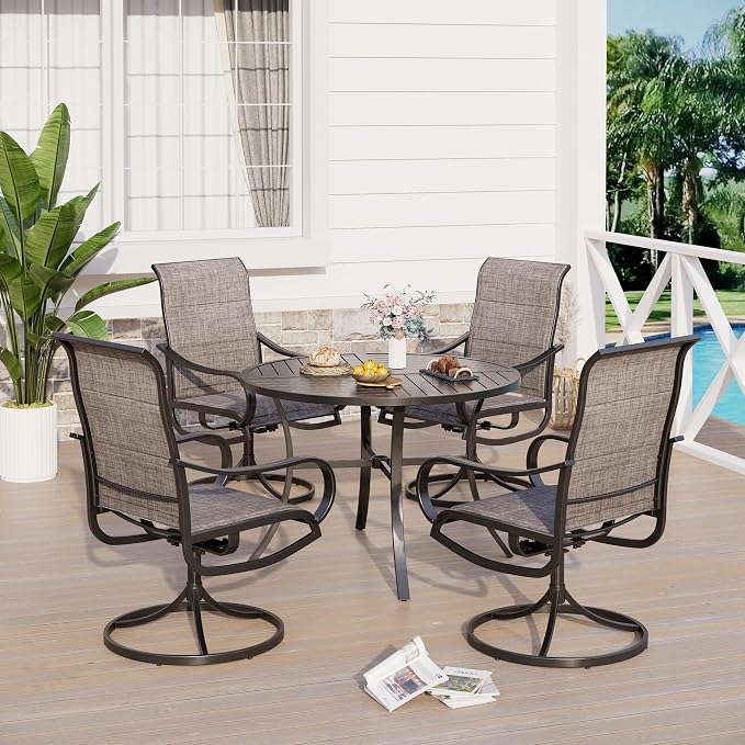 Sophia & William Patio Sets 5 Pieces Patio Dining Set by SophiaWilliam