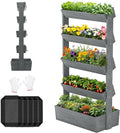 Wooden Vertical Raised Garden Bed, 5 Tier Garden Planters Raised Beds by UrGROWA