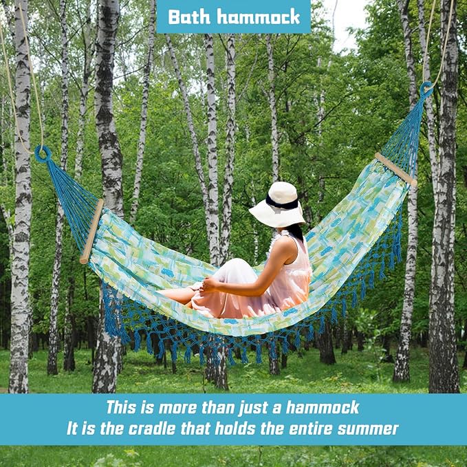 Portable Hammock, Bohemian Hammock, 2person Hammock, - Image 4