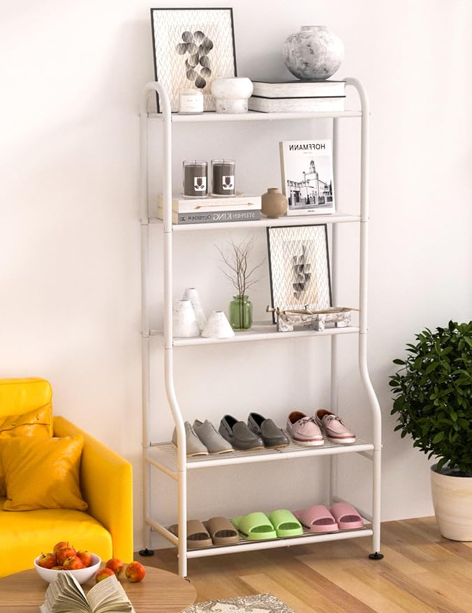 5-Tier Metal Plant Stand Indoor Outdoor, Waterproof Flower Stand - Image 7