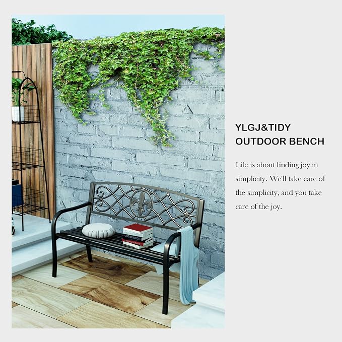 YLGJ&TIDY 50 Inches Garden Benches - Image 7
