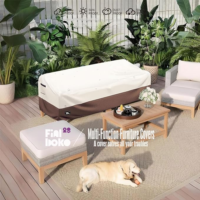 2-Seater Outdoor Couch Cover, 100% Waterproof Heavy Duty Patio Sofa Covers - Image 9