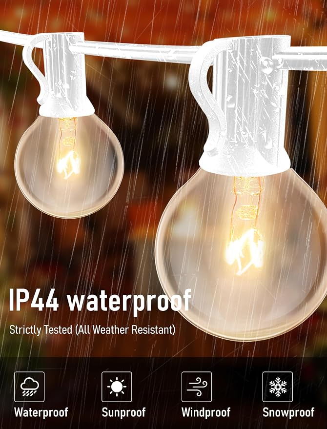 25FT Outdoor White String Lights - Image 4