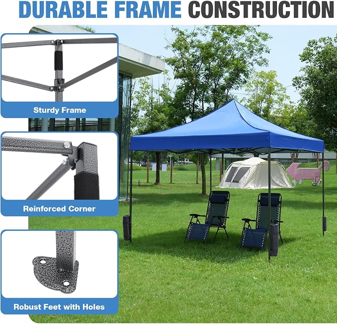 NEWBULIG Pop Up Canopy 9.5x9.5 FT Easy Up Tents - Image 4