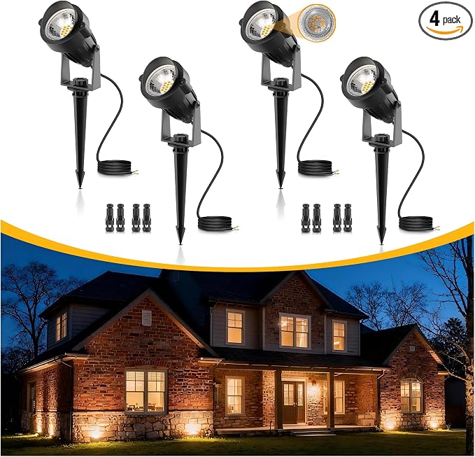 L LOHAS LED 5W Low Voltage Landscape Lighting, 12V 24V Outdoor Spot Lights by LLOHASLED