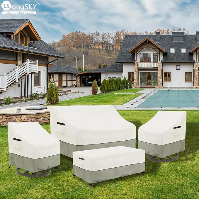 Outdoor Coffee Table Cover, Waterproof Rectangular Patio Small Side Table Cover - Image 5