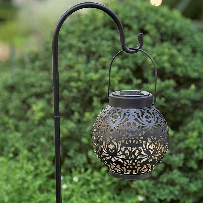 Set of 2 Solar Lantern Outdoor Hanging Decorative Lights - Image 6