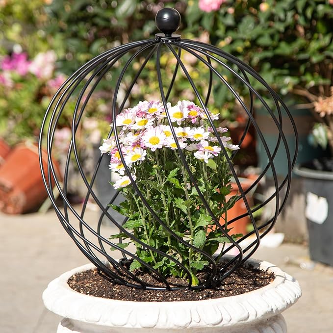 21” Garden Obelisk Trellis for Climbing Plants – Durable Metal - Image 4
