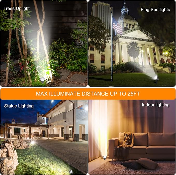 SUNLONG Solar Spotlights Outdoor Waterproof Bright Solar Wall Light Led - Image 4