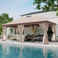 LAUSAINT HOME Semi-Permanent Outdoor Patio Gazebo 10'x20', Heavy Duty Party by LAUSAINTHOME