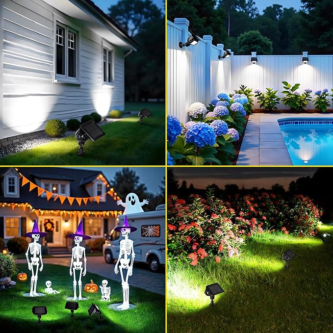 ROSHWEY Solar Spot Lights Outdoor, Waterproof Spotlights - Image 2