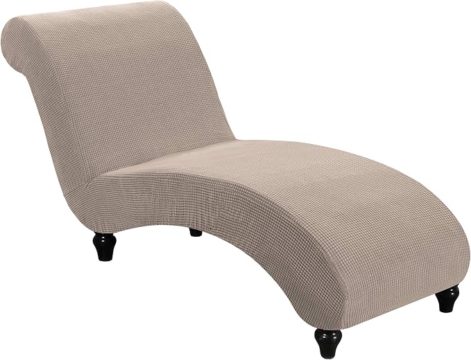 FantasDecor Chaise Lounge Cover Stretch Armless Chair Slipcover by FantasDecor