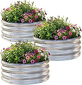 AHEONLAR 3Pack 2x2x1 ft Round Galvanized Raised Garden Bed Kit Round Metal by AHEONLAR