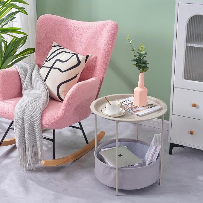VECELO Round Side/End Table - Image 4