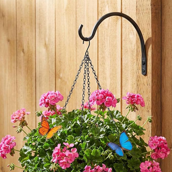Qiang Ni Hanging Plant Bracket Hooks: 8 Inch Wall Plant Hook Planters and Decor - Image 2