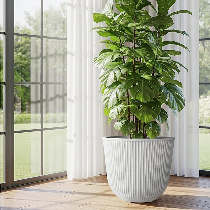 WORTH Garden Round Large Planter Pot 1-Pack - Image 7