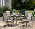 PHI VILLA 5 Piece Outdoor Patio Dining Set by PHIVILLAThepioneerofcomfortablehouseholdsupplies