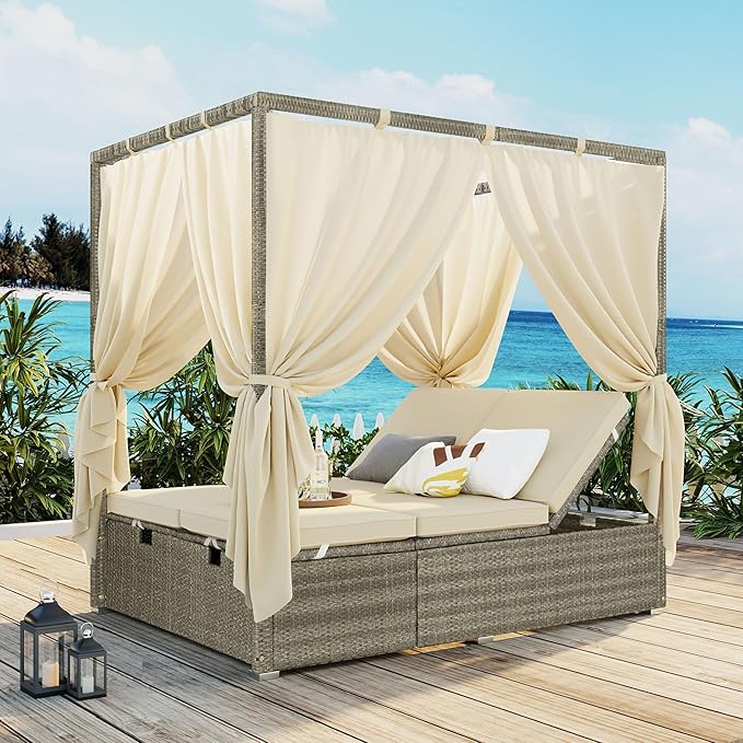 Harper & Bright Designs Adjustable Outdoor Sun Lounger - Image 7