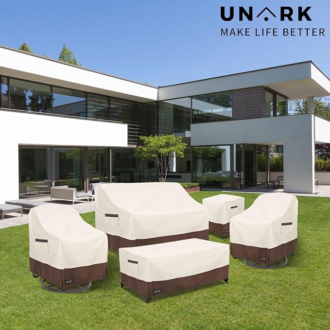Outdoor 3-Seater Sofa Cover, Heavy Duty Patio Furniture Covers Waterproof - Image 5