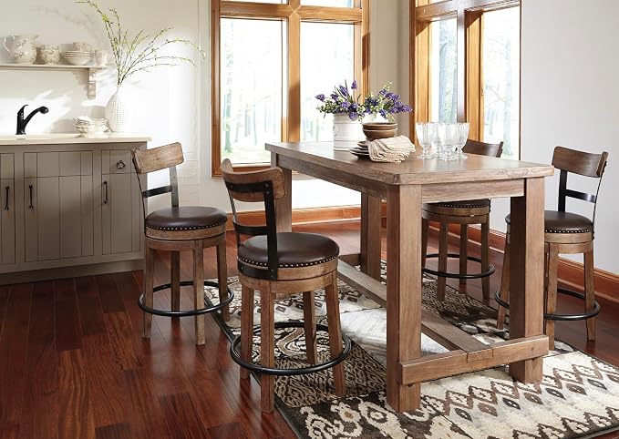 Signature Design by Ashley Pinnadel |24.25" Counter-Height Swivel Bar Stool – - Image 8