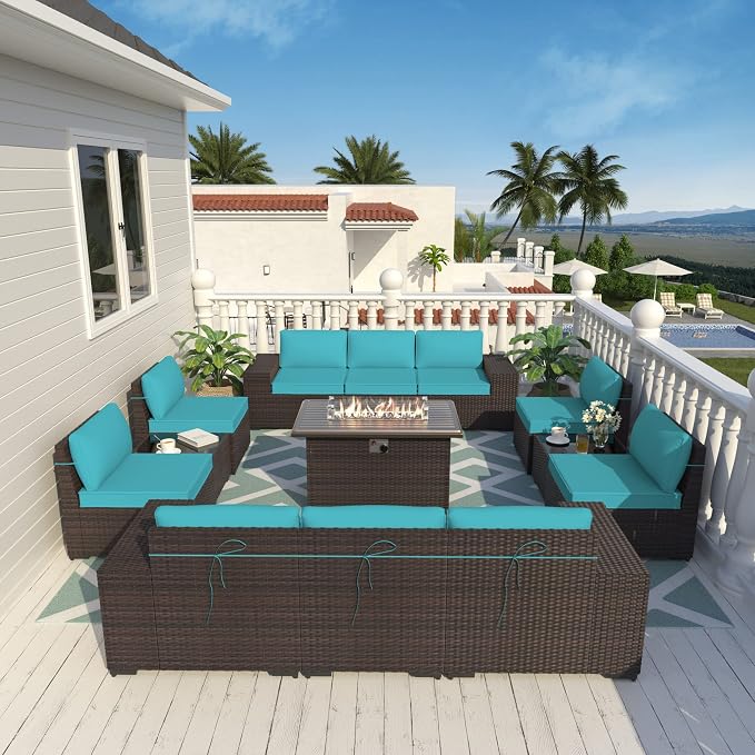 ALAULM 13 Pieces Outdoor Patio Furniture Set - Image 7