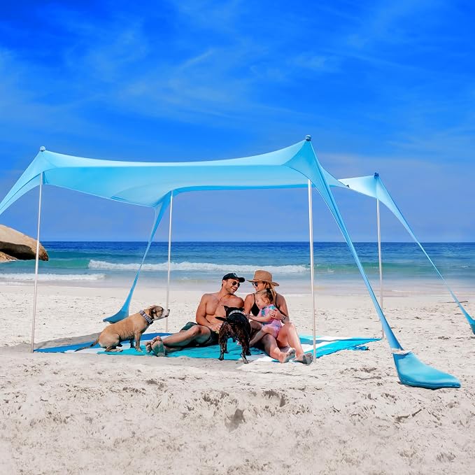 Sun Ninja Beach Tent Sun Shelter UPF50+ - Image 2