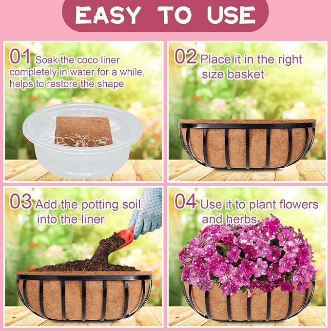 Riare 2 Pack 36 Inch Trough Coco Coir Liners - Image 4