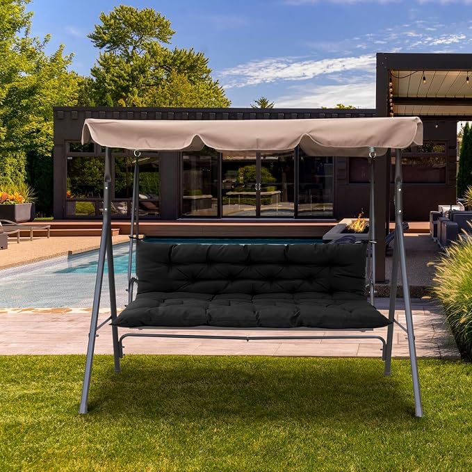 Outside Benches Cushion with Backrest, Thicken Waterproof Swing Cushions 2/3 - Image 7