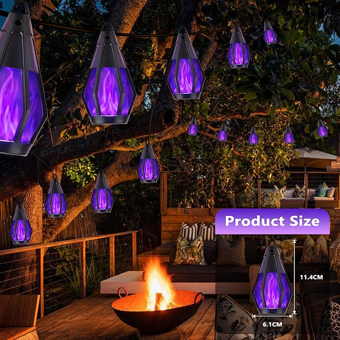 Solar String Lights for Outside, 33Ft Solar Patio Lights - Image 2