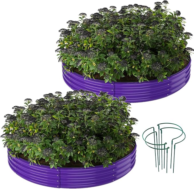 Galvanized Metal Planter Raised Garden Bed Kit by ZFHgarden