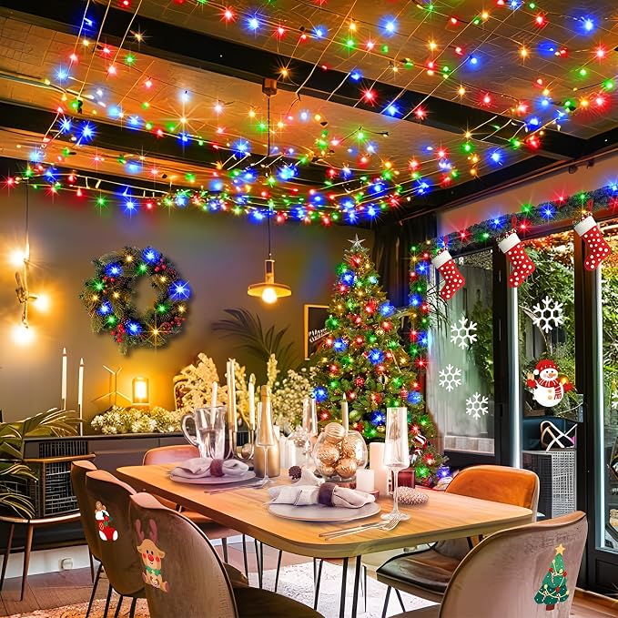 KNONEW 197FT 500 LED Christmas Lights Outdoor String Lights 8 Modes & Memory - Image 6