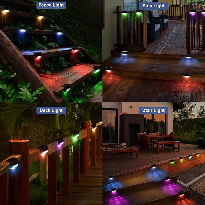 pearlstar 16 Pack Color Changing Solar Deck Lights, Solar Pool Side Lights - Image 6