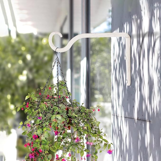 BOLITE Plant Hangers, 6 Inch Hanging Plant Brackets Outdoor Indoor, Wall Hooks - Image 2
