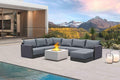 PURPLE LEAF 7 Pieces Patio Conversation Sets by PURPLELEAF