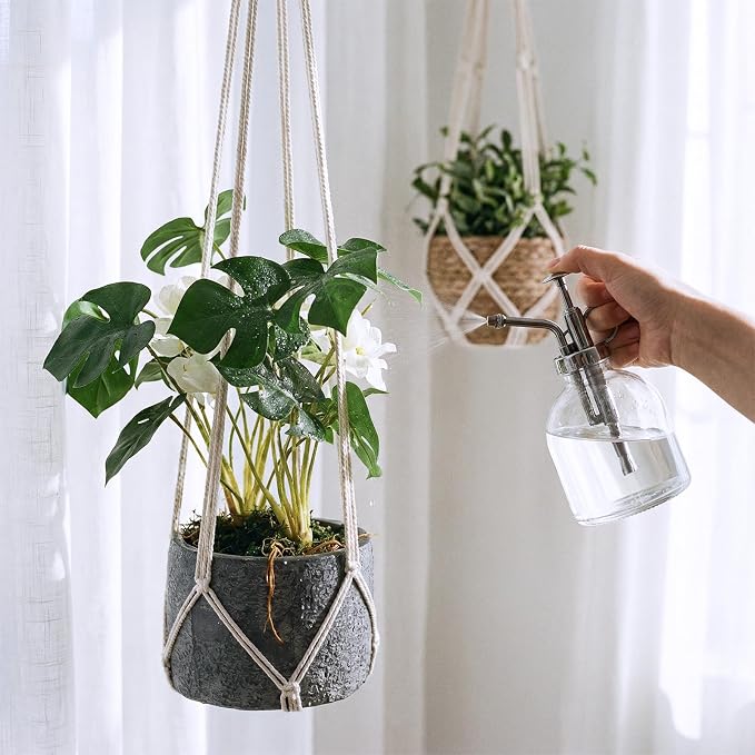 2 Pcs Hanging Planter Macrame Plant Hanger - Image 5
