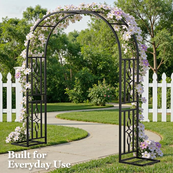 Metal Garden Arch, Heavy Duty Garden Trellis - Image 2