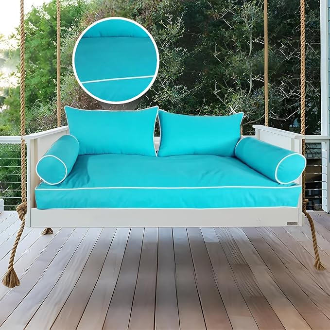 Outdoor Daybed Cushion Cover Twin, Waterproof Twin Size Outdoor Daybed Mattress - Image 2