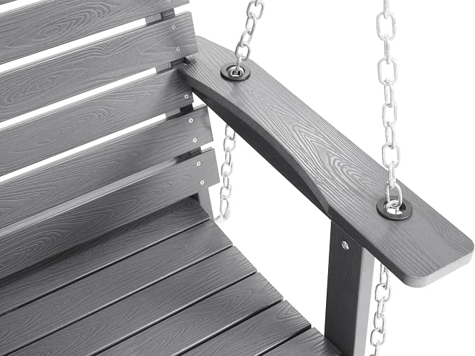 Poly Lumber 2-Seat Porch Swing, HIPS 4.5-Feet Bench Swing - Image 7