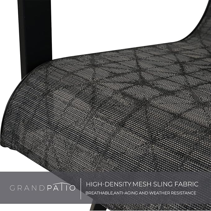 Grand patio Counter Height Outdoor Swivel Bar Stools Set of 2, Patio Bar Chairs - Image 8