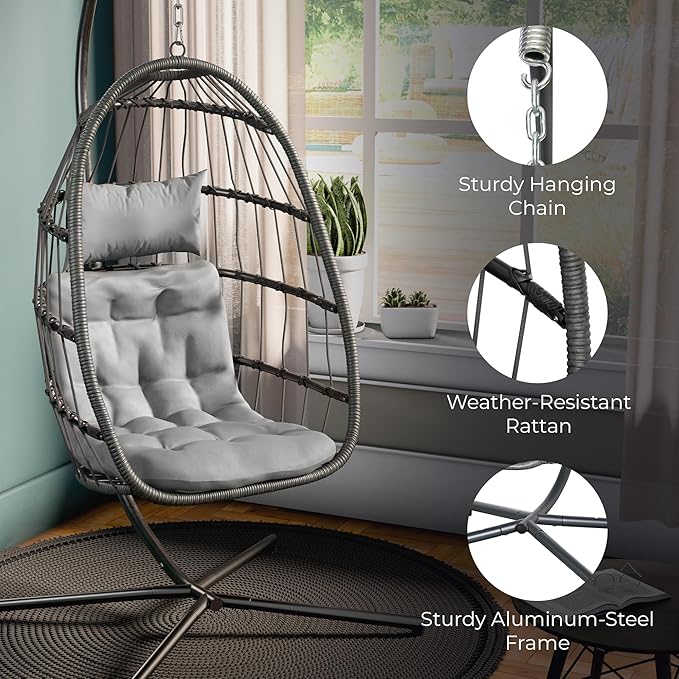 Econohome Hanging Egg Chair - Image 4