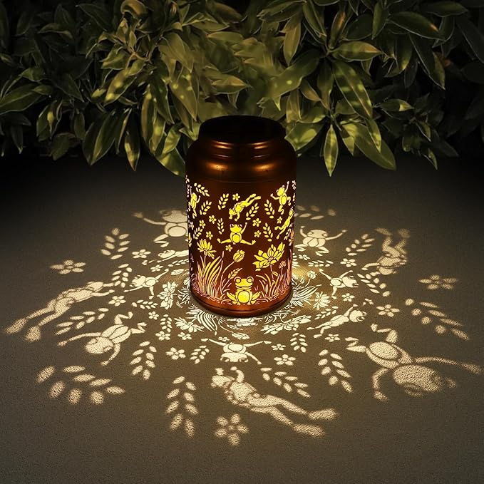 Frog Decoration Solar Lanterns Outdoor Waterproof Garden Decor Gifts by Tepaken