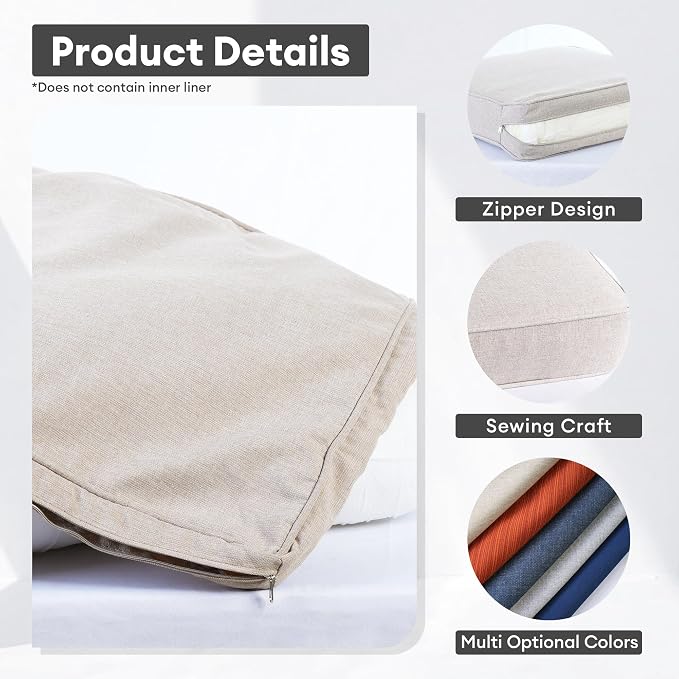 ovios Patio Cushion Covers, Waterproof Cushion Cover - Image 2