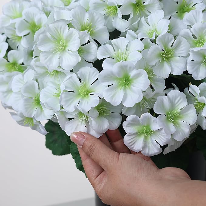 2 Pack Artificial Geranium Flowers Topitary Trees - Image 6
