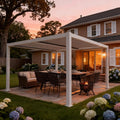 Kozyard Outdoor Louvered Pergola 12ft x 12ft Pergola Sun Shade All-Weather by Kozyard